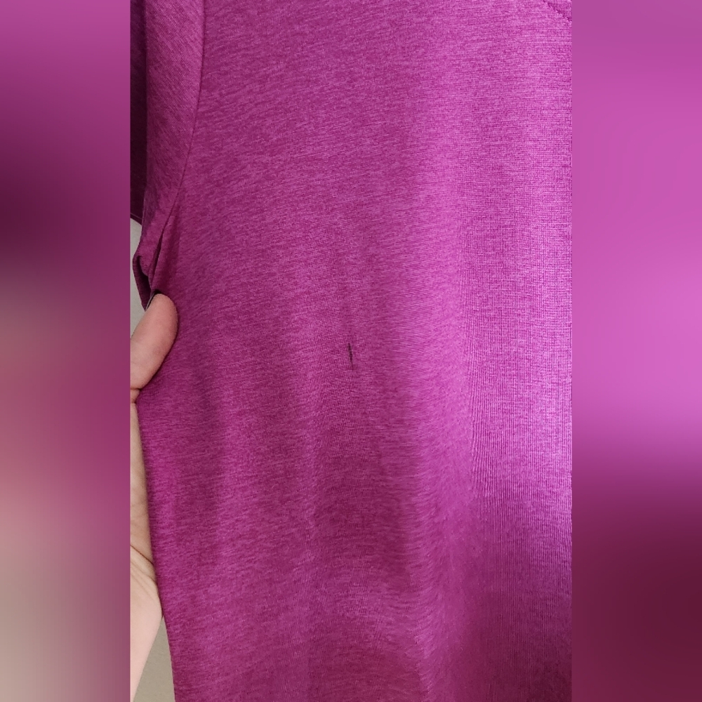 Fila Purple V-Neck Short Sleeve Tee - Picture 3 of 6
